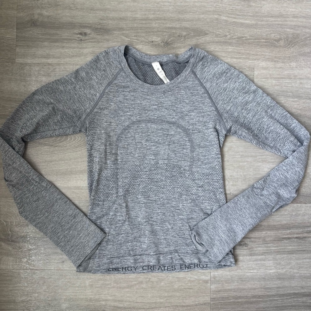 Lululemon swifty long sleeve shirt waist length - Picture 1 of 3